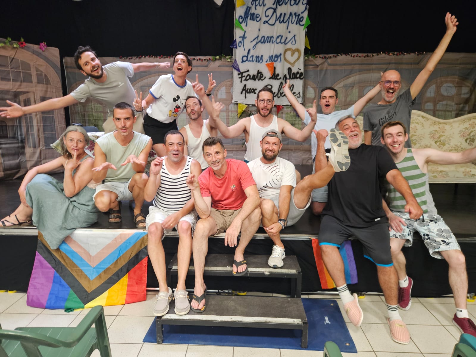 La troupe de La Compagnie des Commères